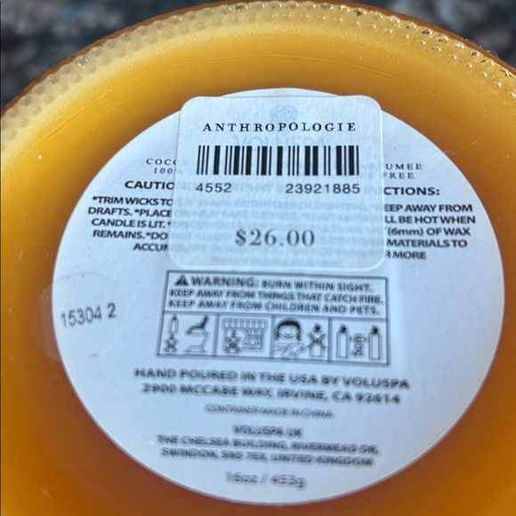 VOLUSPA BALTIC AMBER CANDLE NWT - Picture 5 of 5